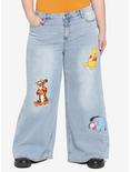 Disney Winnie The Pooh Characters Straight Leg Jeans Plus Size, MULTI, hi-res