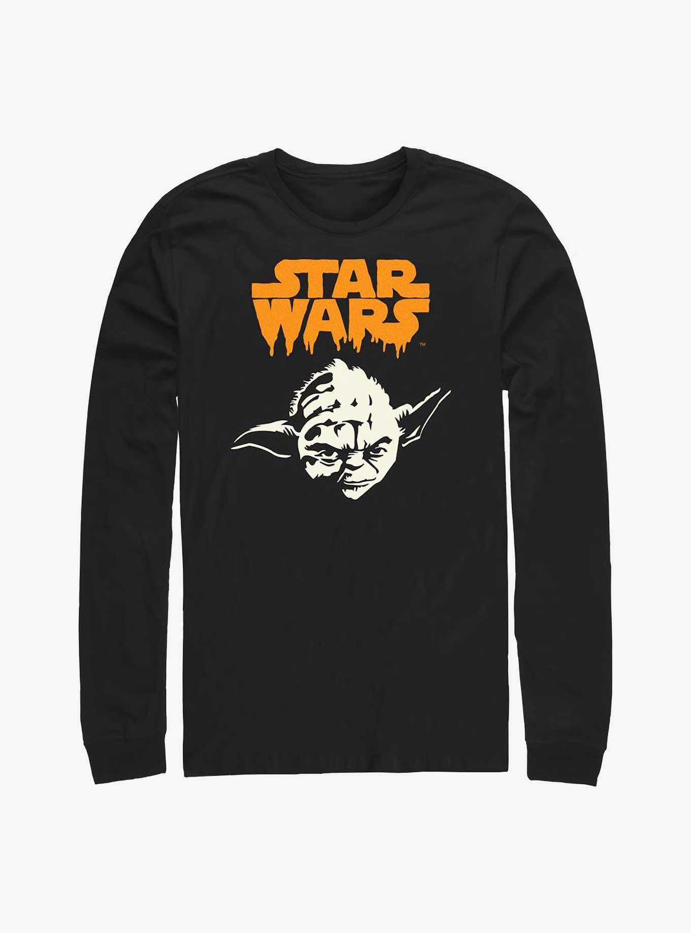 Star Wars Yoda Ghoul Long-Sleeve T-Shirt, BLACK, hi-res