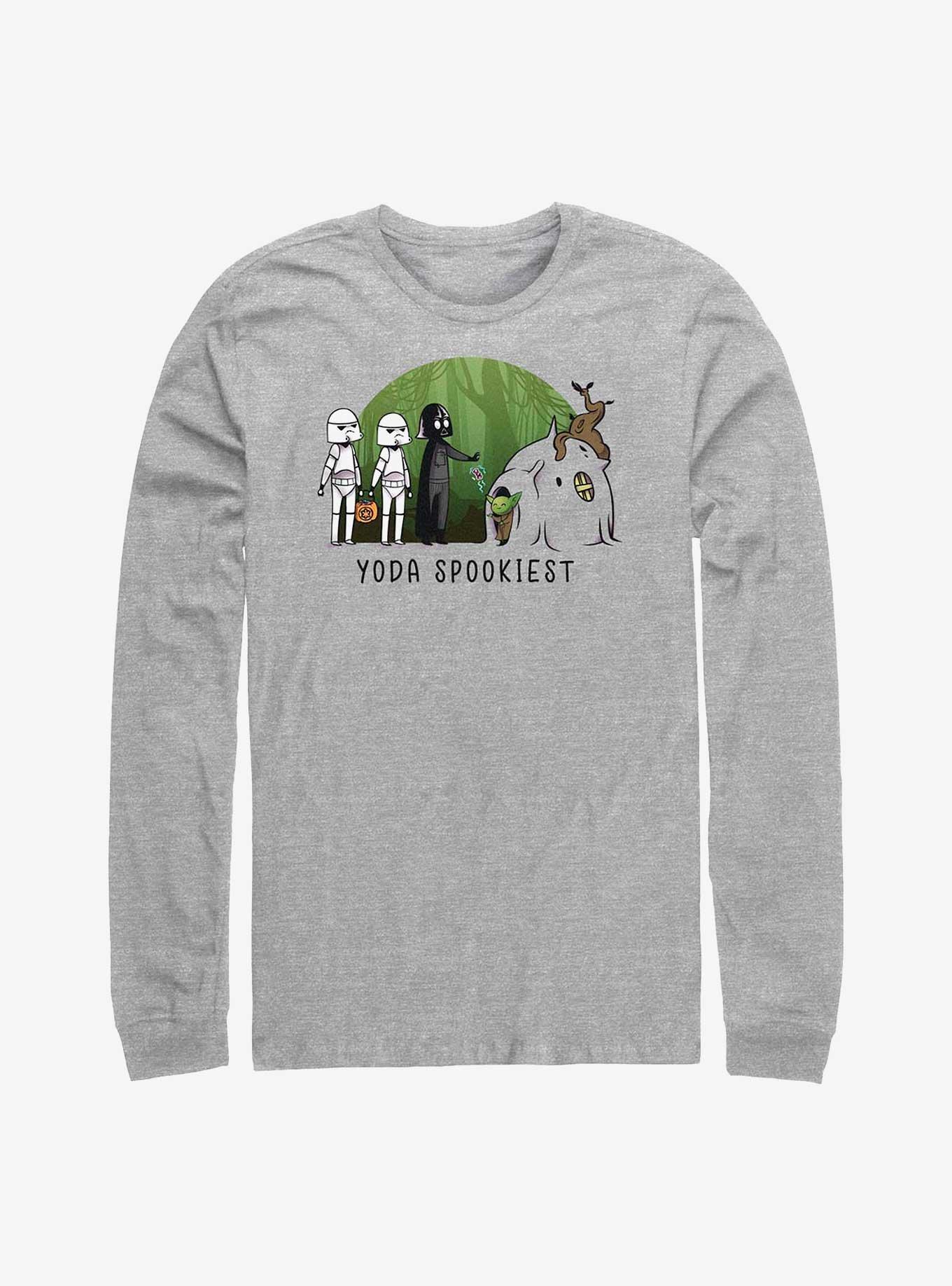 Star Wars Yoda Spookiest Long-Sleeve T-Shirt, ATH HTR, hi-res