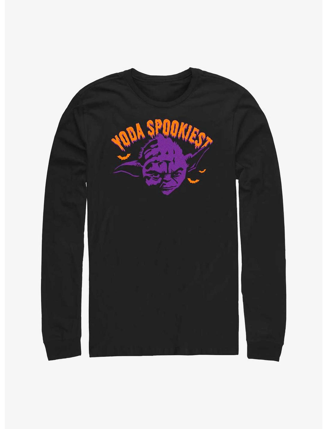 Star Wars Yoda Spooky Long-Sleeve T-Shirt, BLACK, hi-res