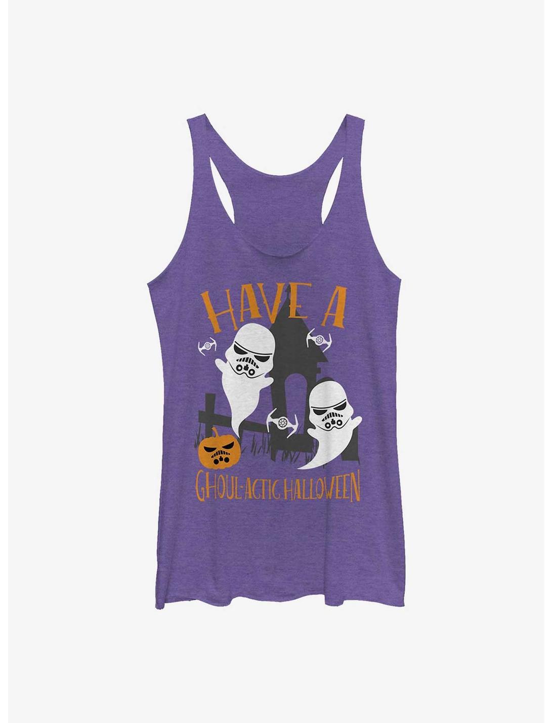 Plus Size Star Wars Ghoulactic Halloween Womens Tank Top, PUR HTR, hi-res