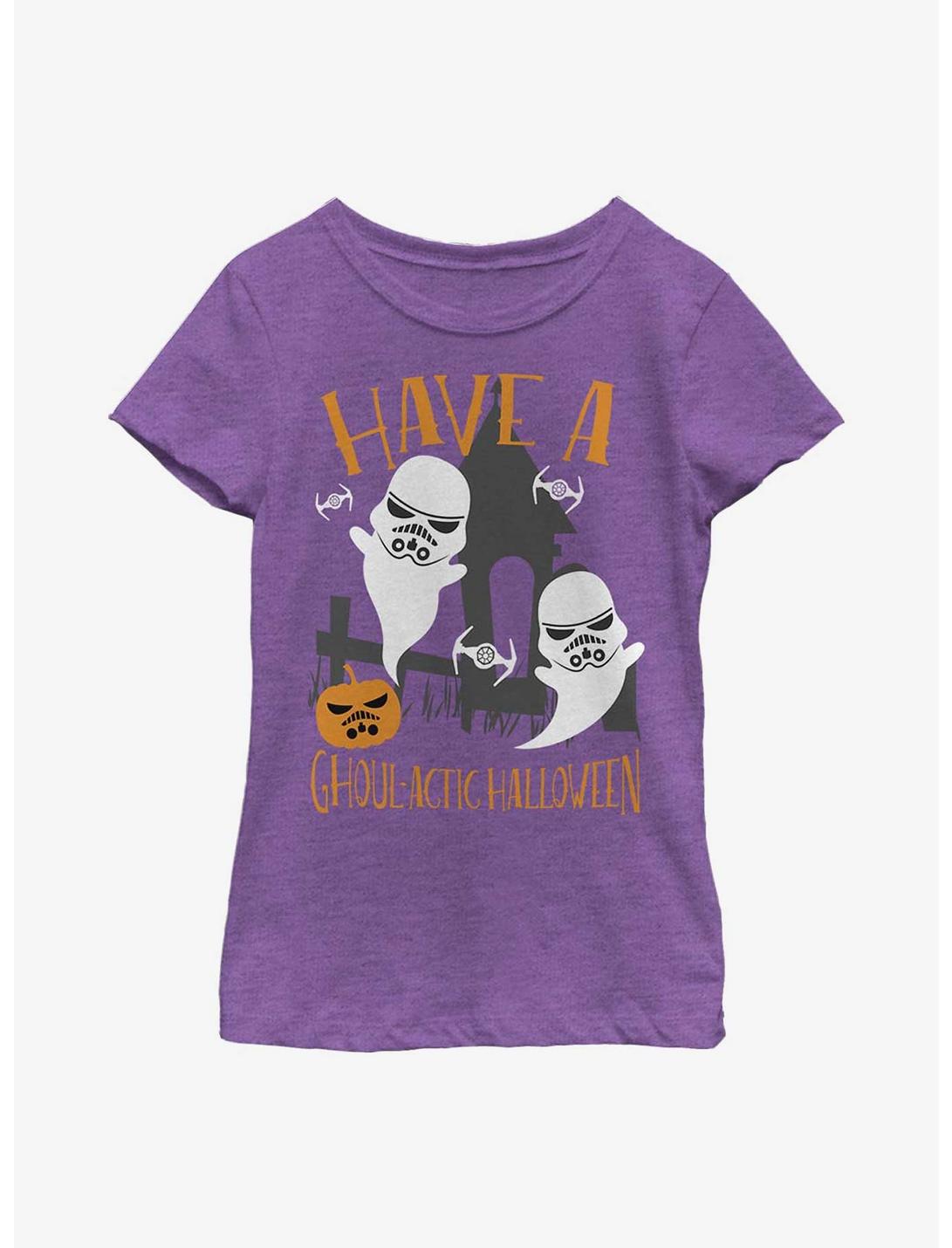 Star Wars Ghoulactic Halloween Youth Girls T-Shirt, PURPLE BERRY, hi-res