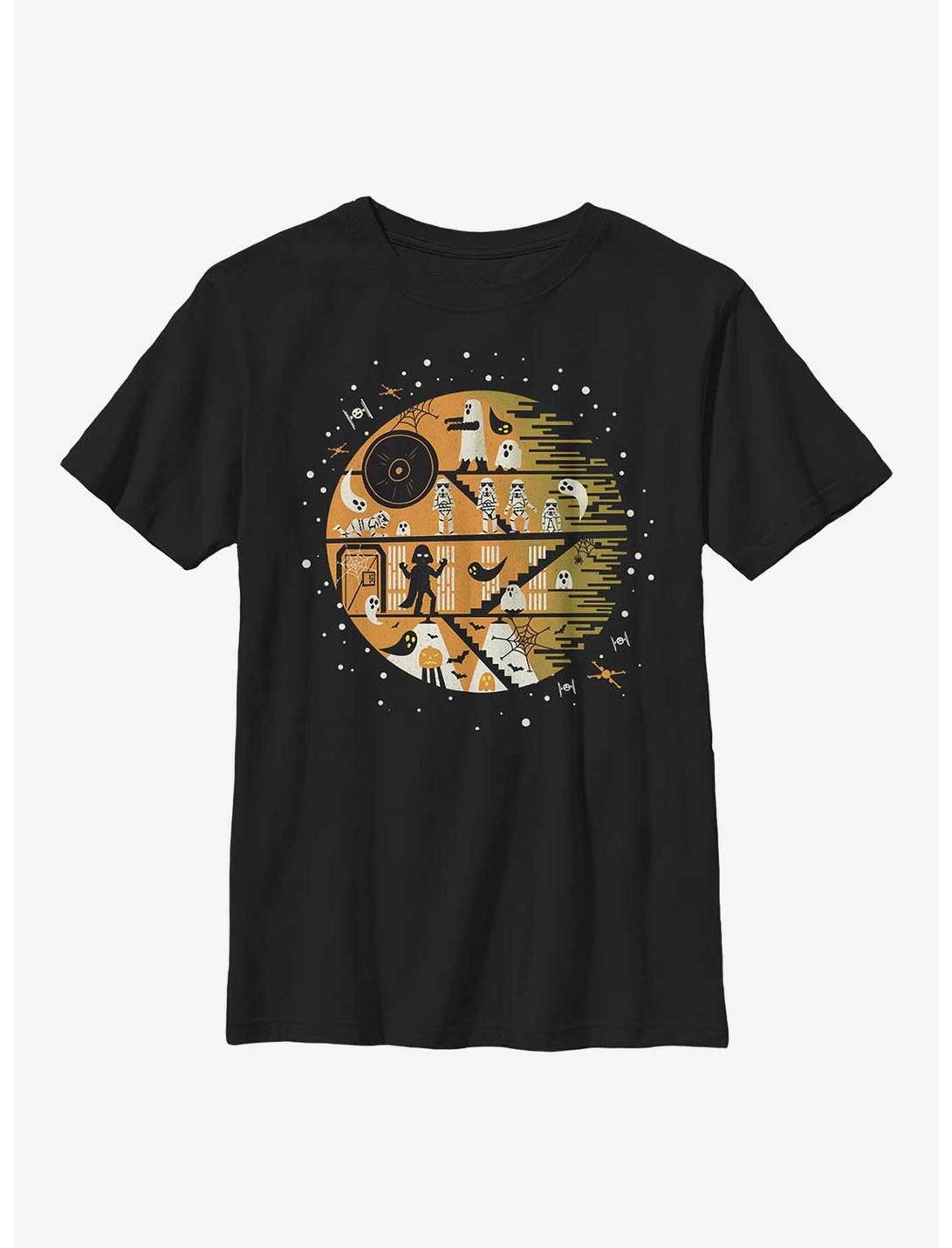 Star Wars Death Star Haunt Youth T-Shirt, BLACK, hi-res