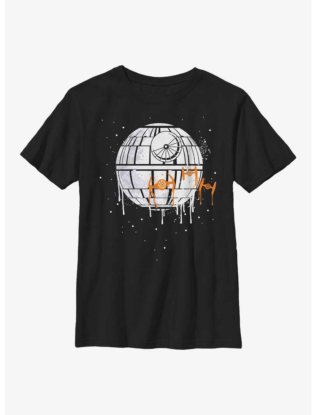 Star Wars No Moon Drip Youth T-Shirt, BLACK, hi-res