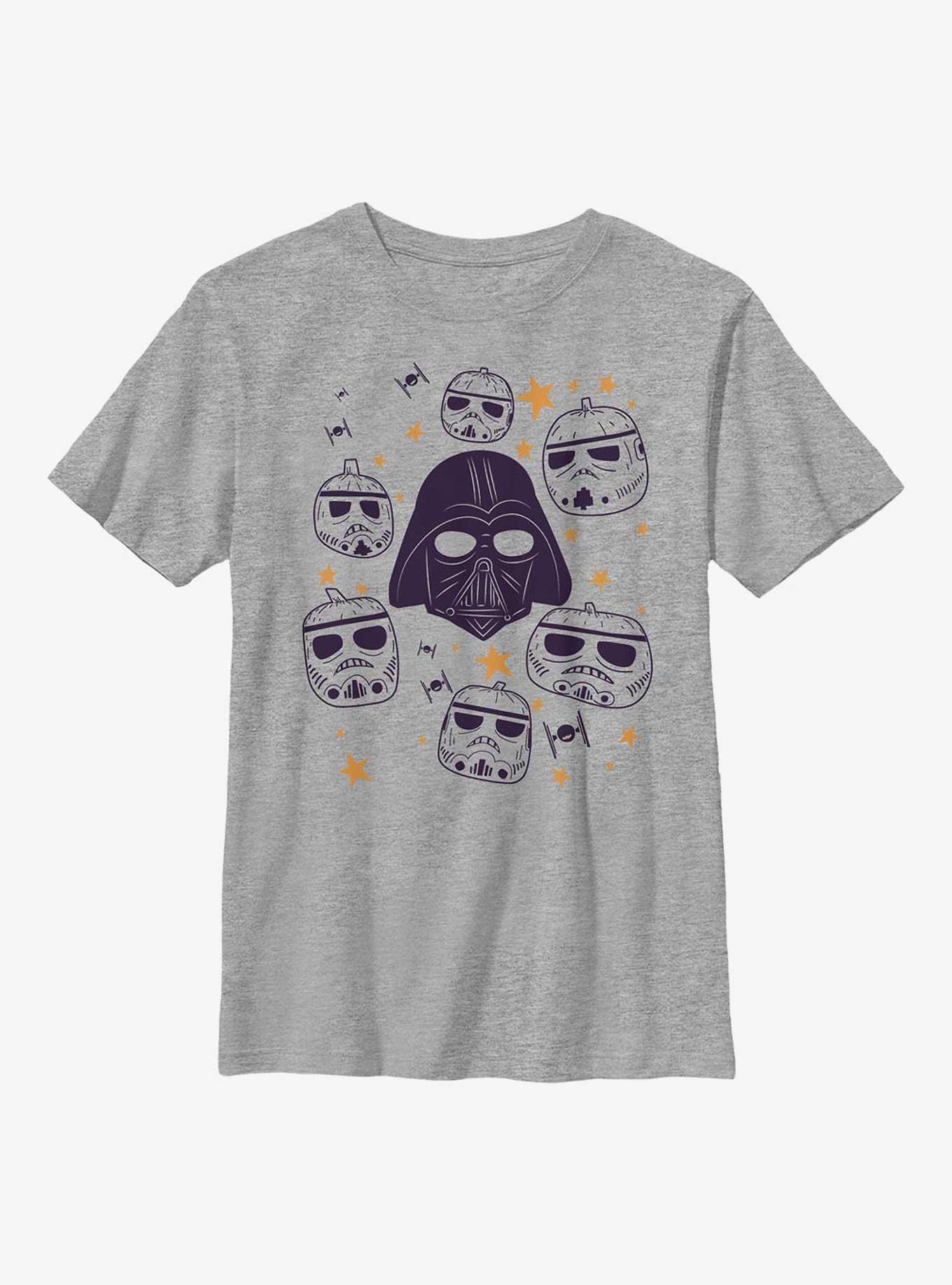 Star Wars Pumpkin Troopers Youth T-Shirt, ATH HTR, hi-res