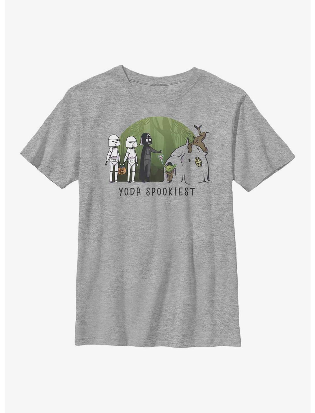 Star Wars Yoda Spookiest Youth T-Shirt, ATH HTR, hi-res
