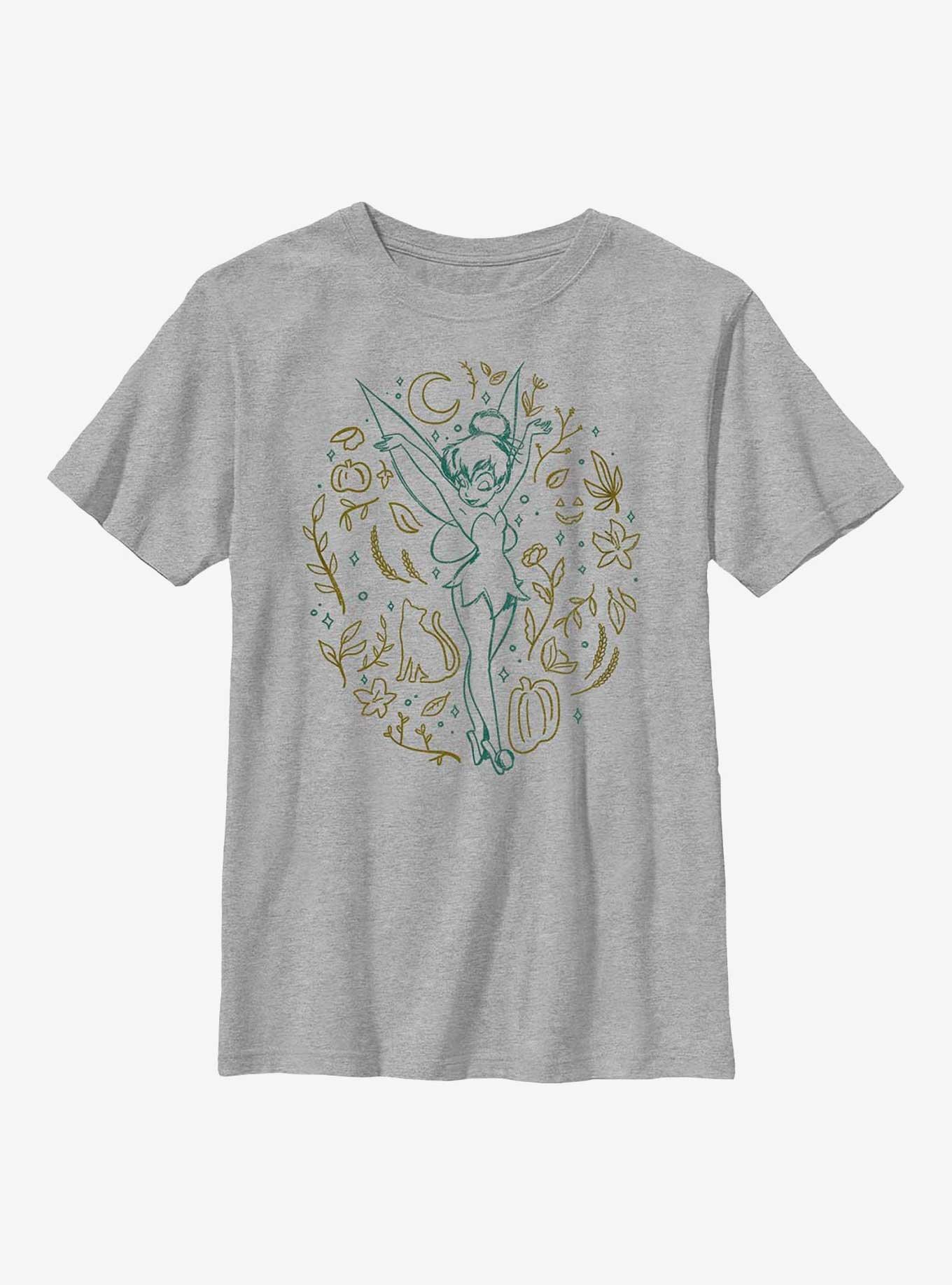 Disney Tinker Bell Spooky Vintage Youth T-Shirt, , hi-res
