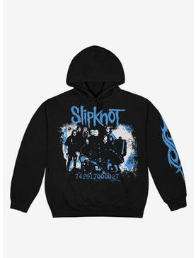 Slipknot Group Portrait & Barcode Number Hoodie, , hi-res