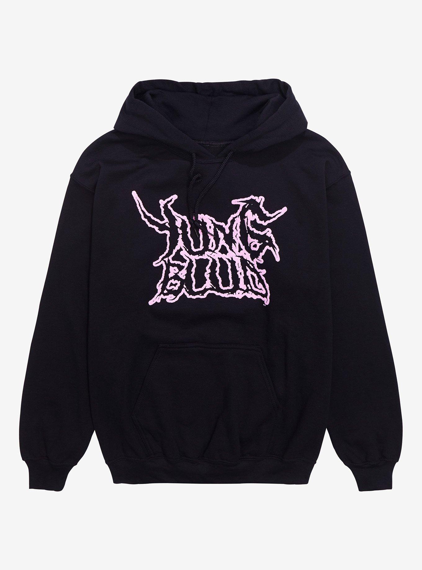 YUNGBLUD Photo Negative Hoodie, BLACK, hi-res