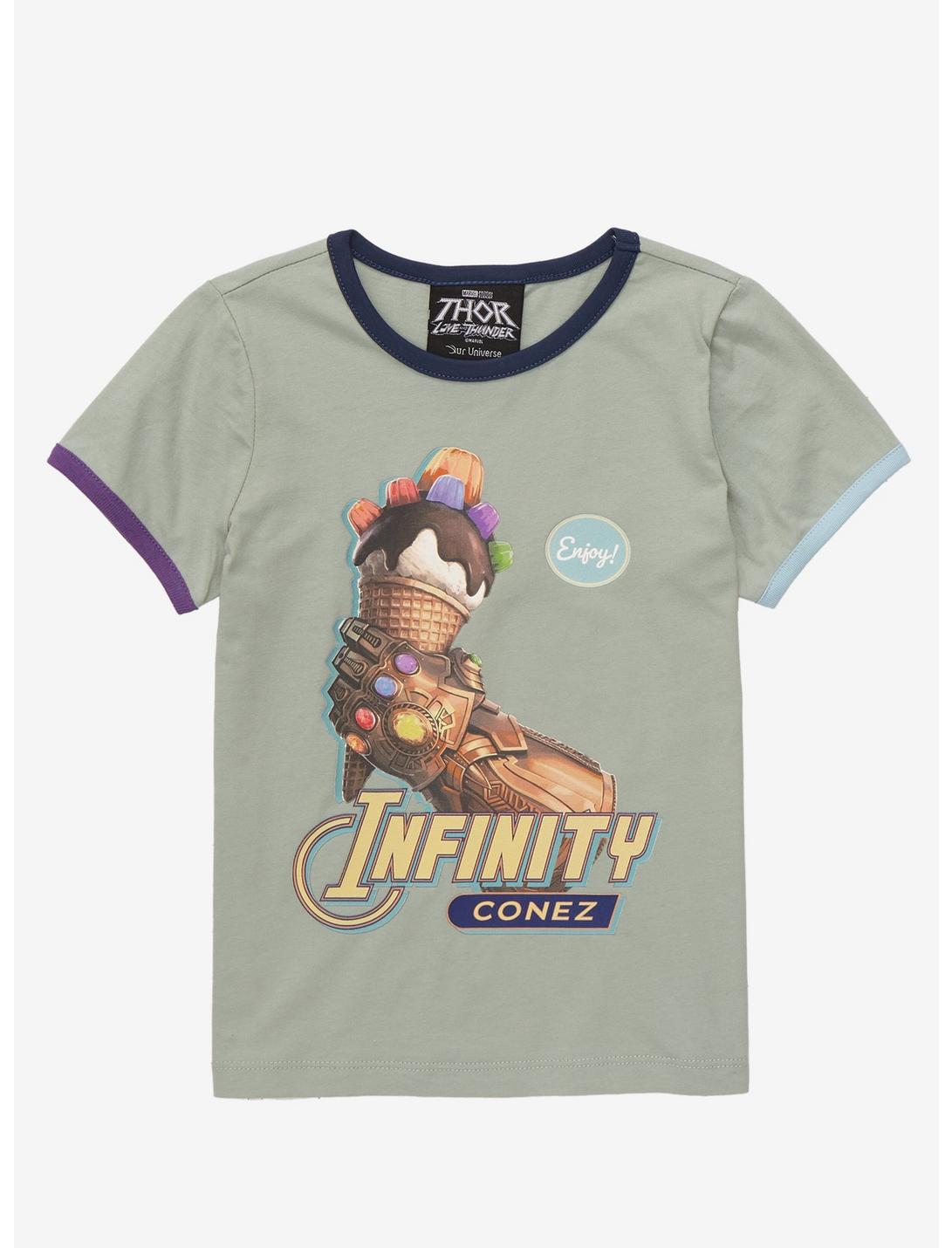 Our Universe Marvel Thor: Love and Thunder Infinity Conez Toddler Ringer T-Shirt - BoxLunch Exclusive, MOSS, hi-res