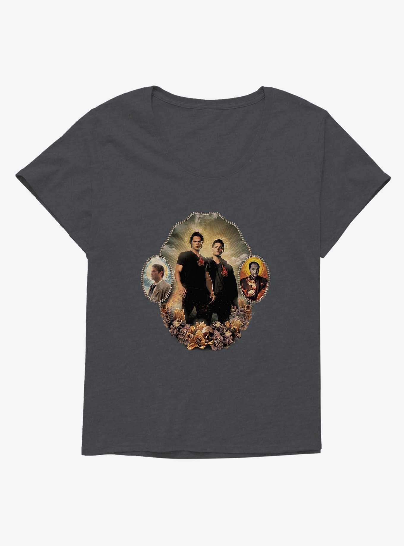 Supernatural Characters With Halos Girls T-Shirt Plus Size, , hi-res
