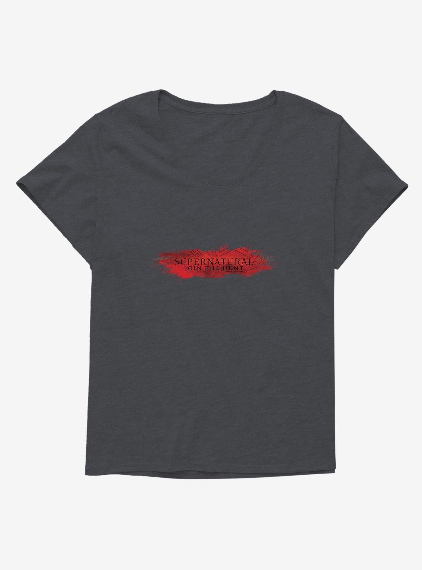 Supernatural Join The Hunt Red Logo Girls T-Shirt Plus Size, , hi-res