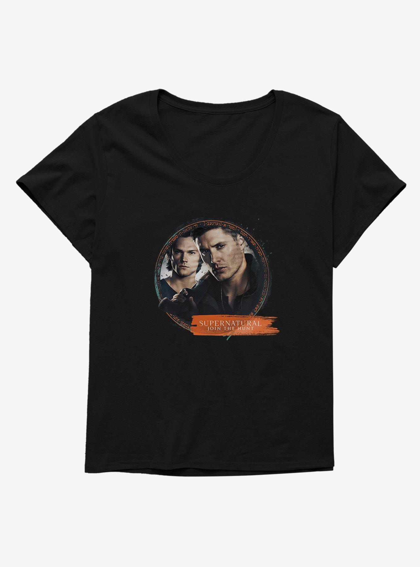 Supernatural Sam And Dean Join The Hunt Girls T-Shirt Plus