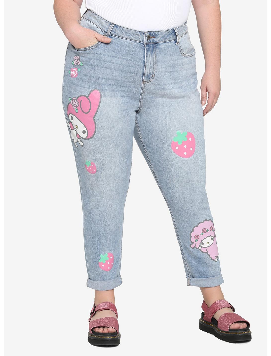 My Melody Mom Jeans Plus Size, MULTI, hi-res