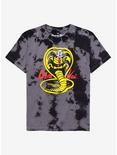 Cobra Kai Logo Youth Tie-Dye T-Shirt - BoxLunch Exclusive, BLACK TIE DYE, hi-res