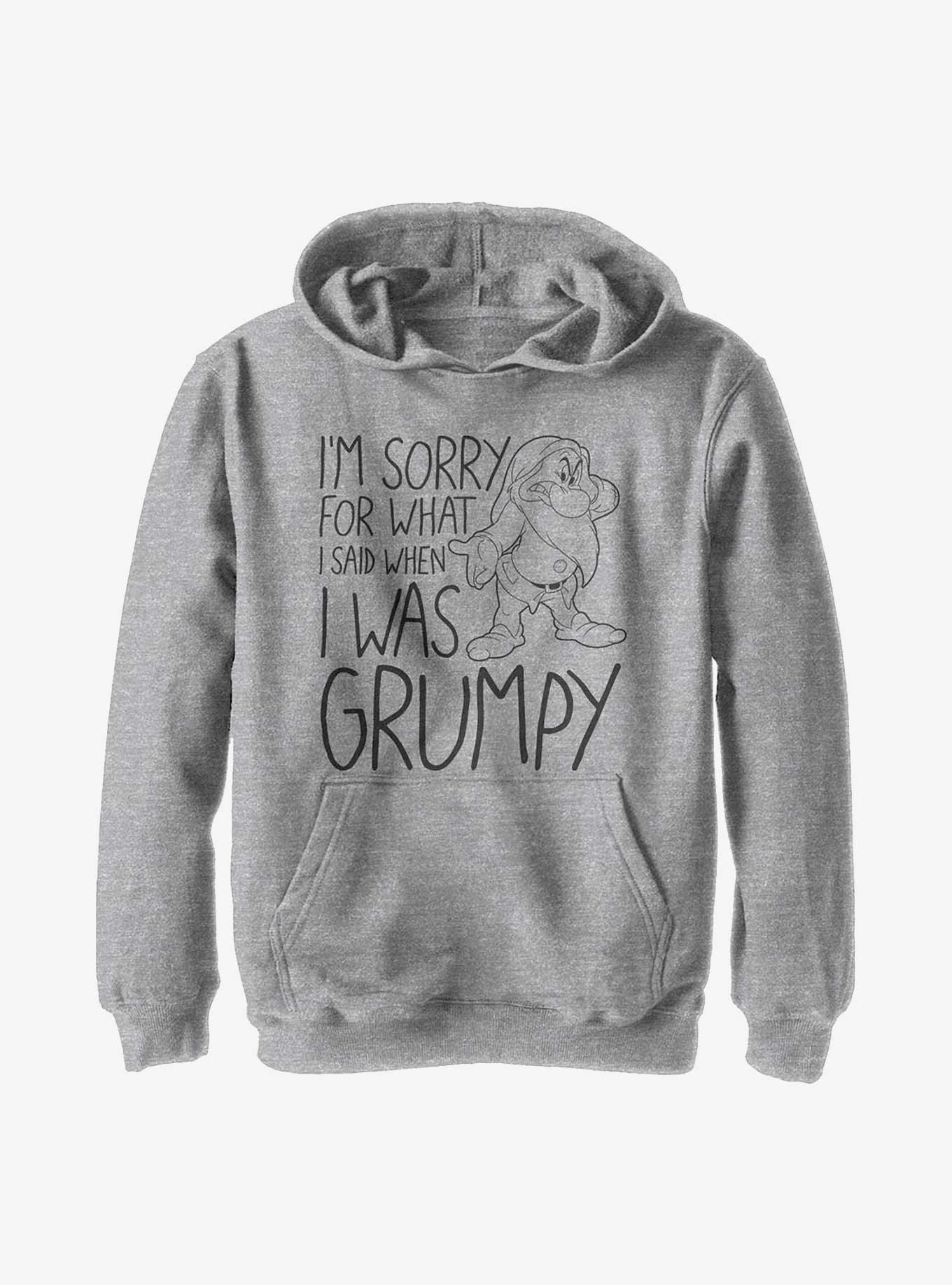 Disney Snow White I Was Grumpy Youth Hoodie, ATH HTR, hi-res