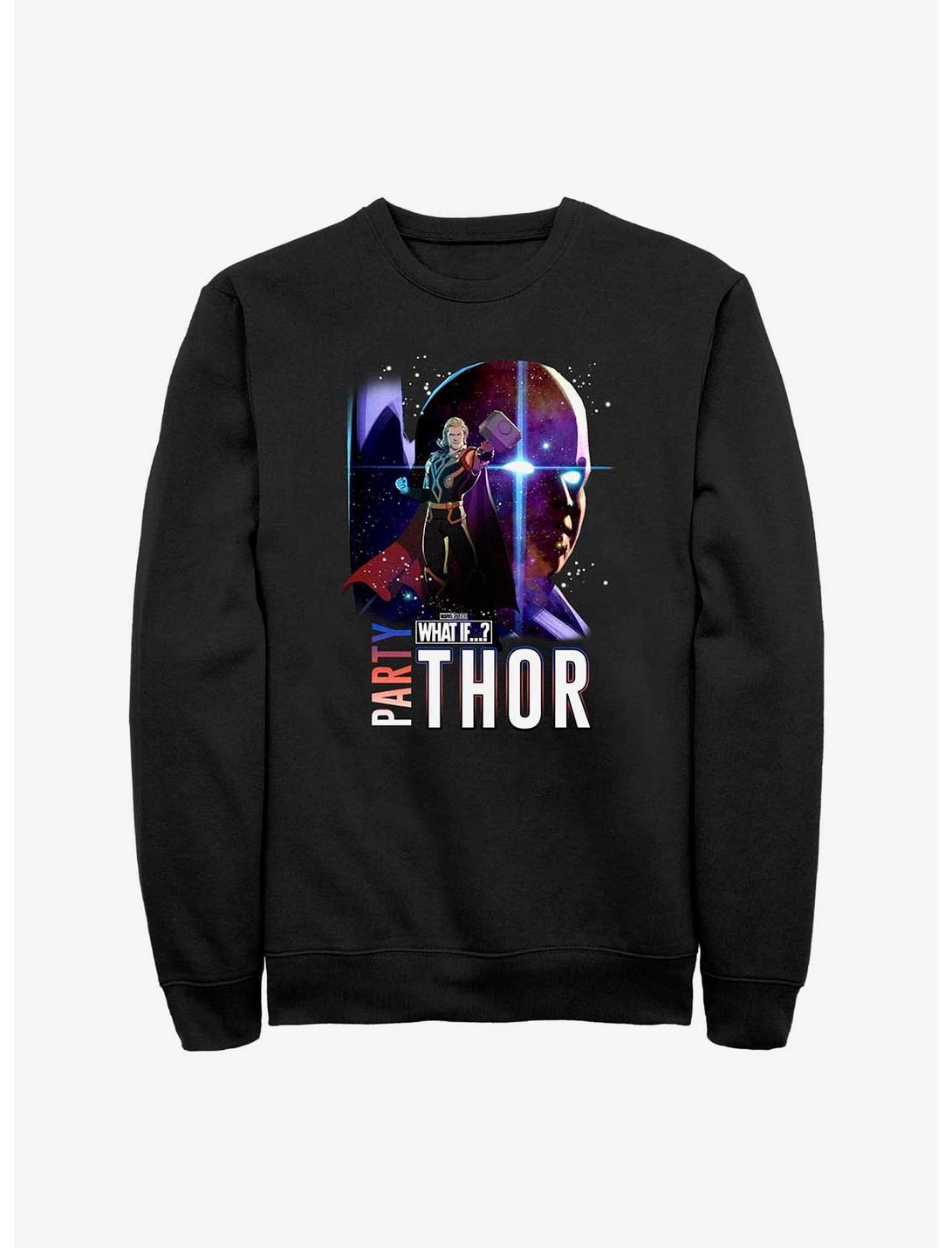 Marvel What If...? Watcher Party Thor Sweatshirt, BLACK, hi-res