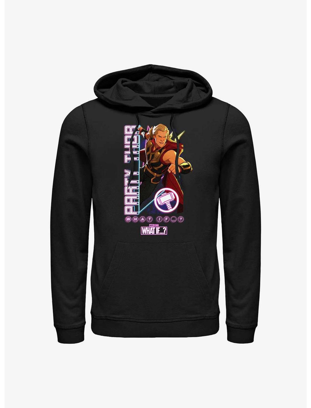 Marvel What If...? Party TIme Thor Hoodie, BLACK, hi-res
