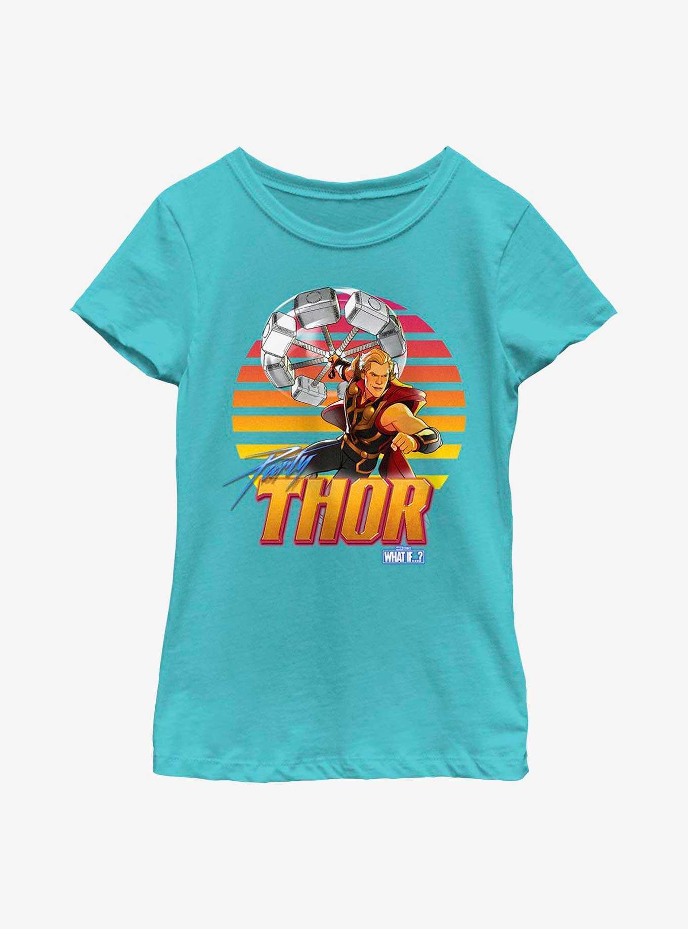 Marvel What If...? Party Coaster Youth Girls T-Shirt, , hi-res
