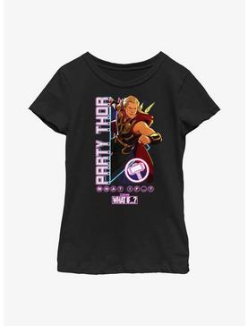 Marvel What If...? Party TIme Thor Youth Girls T-Shirt, , hi-res