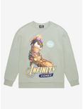 Marvel Thor: Love and Thunder Infinity Conez Crewneck - BoxLunch Exclusive, SAGE, hi-res