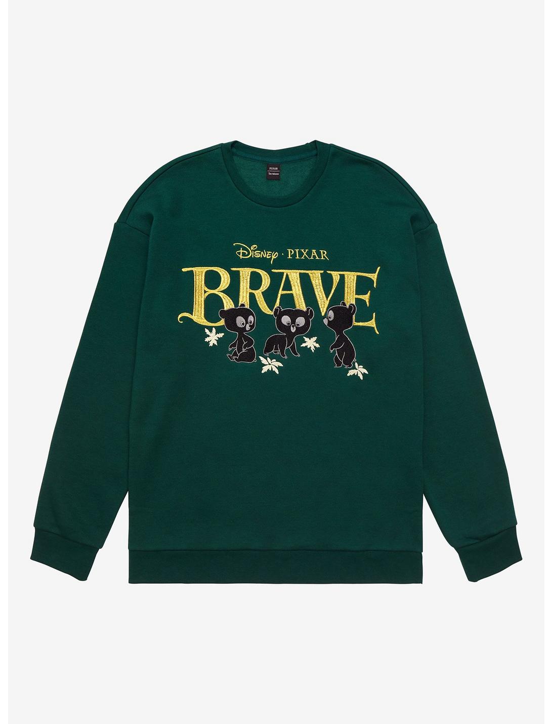 Our Universe Disney Pixar Brave Bear Brothers Crewneck - BoxLunch Exclusive, FOREST GREEN, hi-res