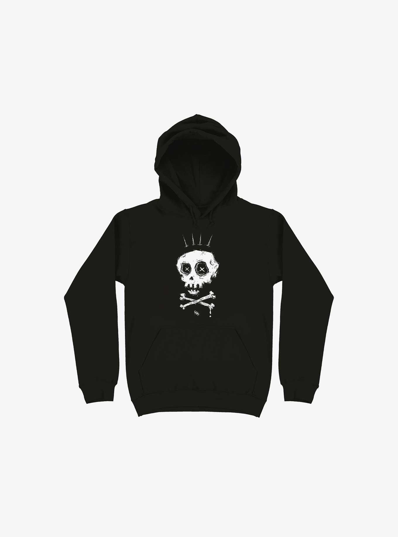 Crown Old Bones Black Hoodie - BLACK | Hot Topic