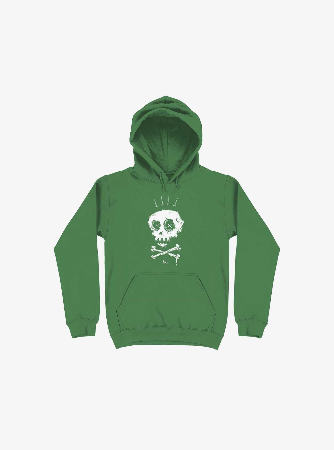 Crown Old Bones Kelly Green Hoodie, KELLY GREEN, hi-res