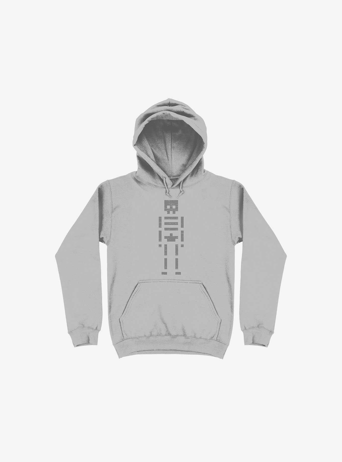 Old Bones Silver Hoodie, SILVER, hi-res