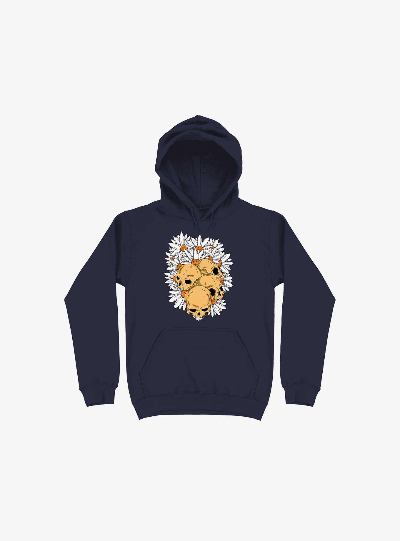 Skull Have Chance Navy Blue Hoodie