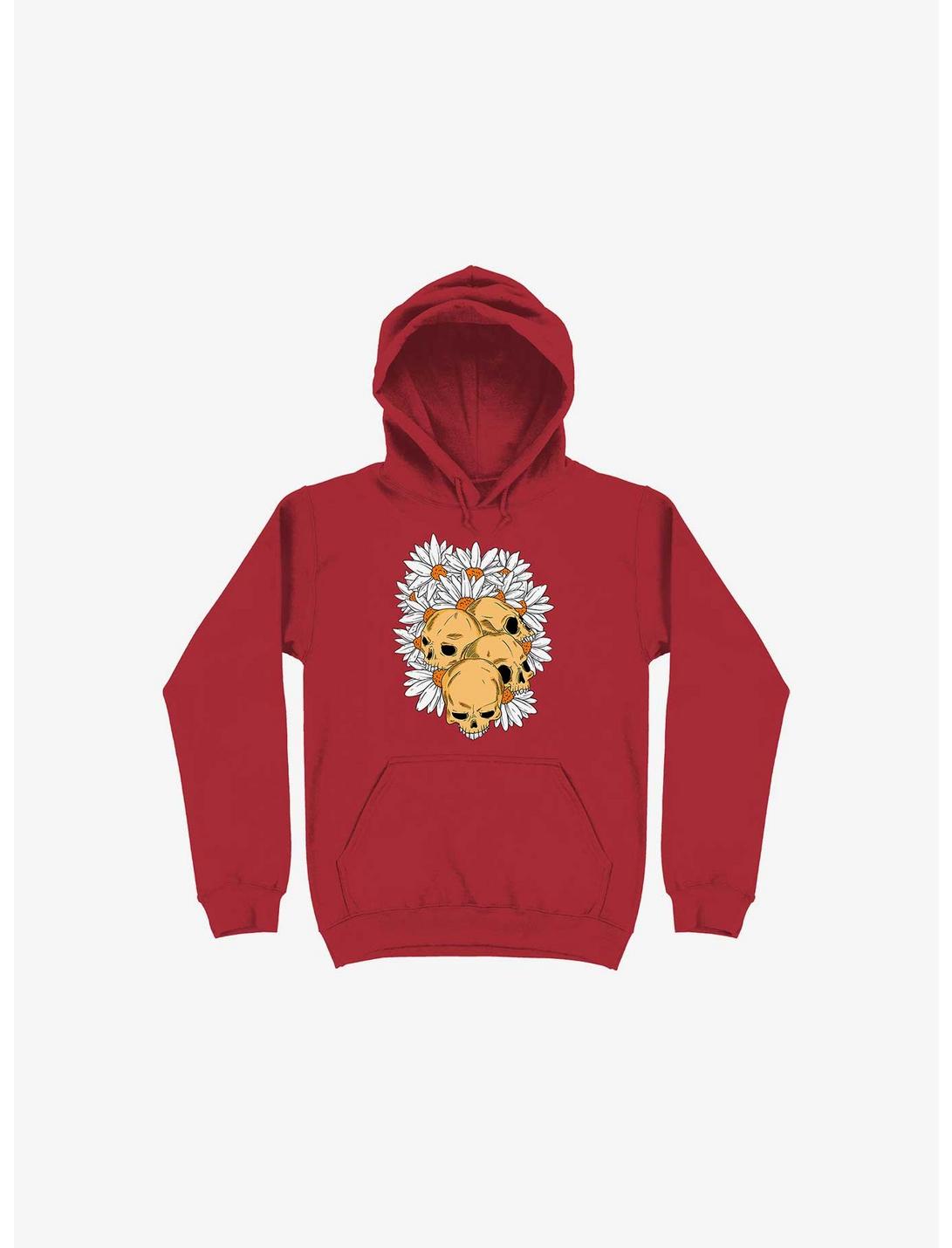 Skull Have Chance Red Hoodie, RED, hi-res