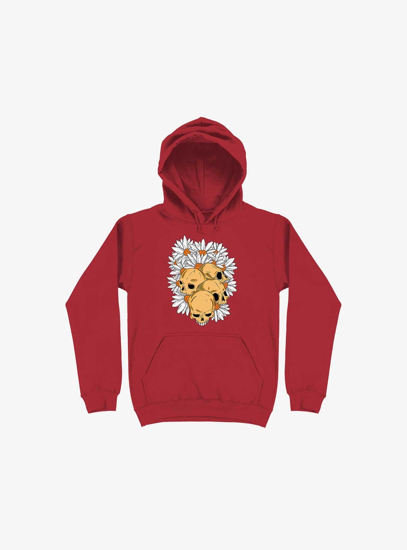 Skull Have Chance Red Hoodie, , hi-res