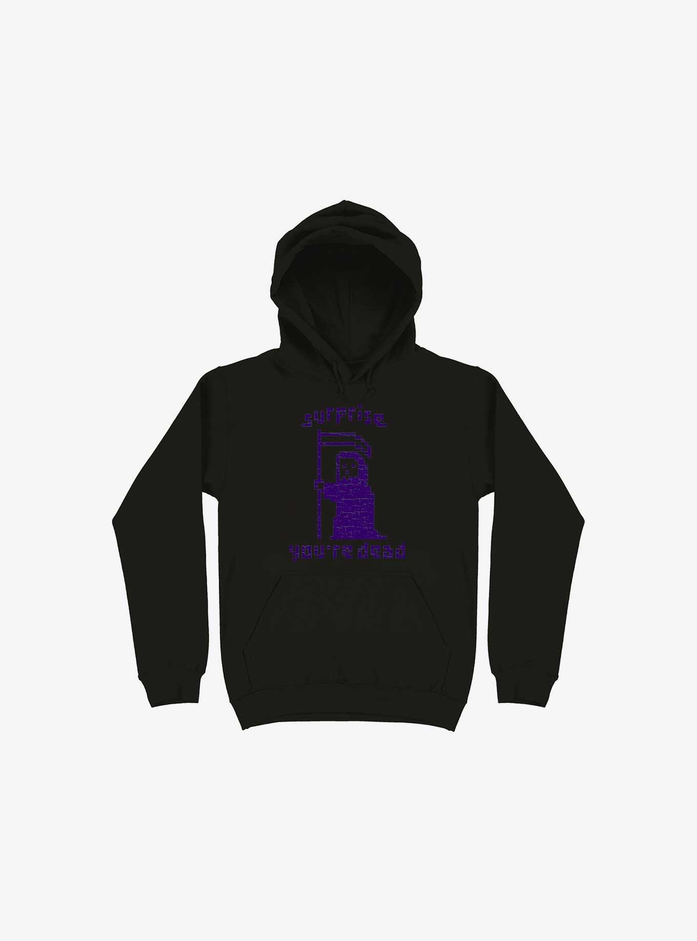 Surprise You're Dead Black Hoodie, BLACK, hi-res
