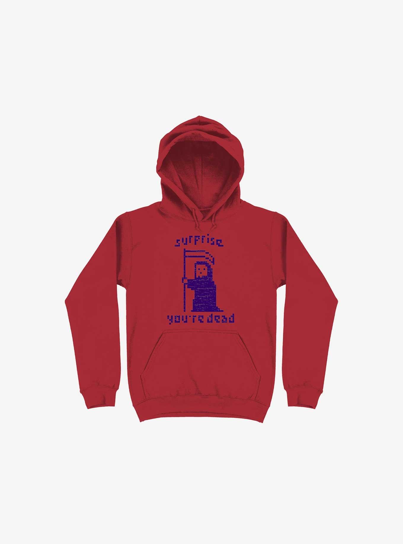 THRDLESS Surprise You're Dead Red Hoodie