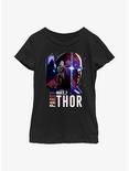 Marvel What If...? Watcher Party Thor Youth Girls T-Shirt, BLACK, hi-res