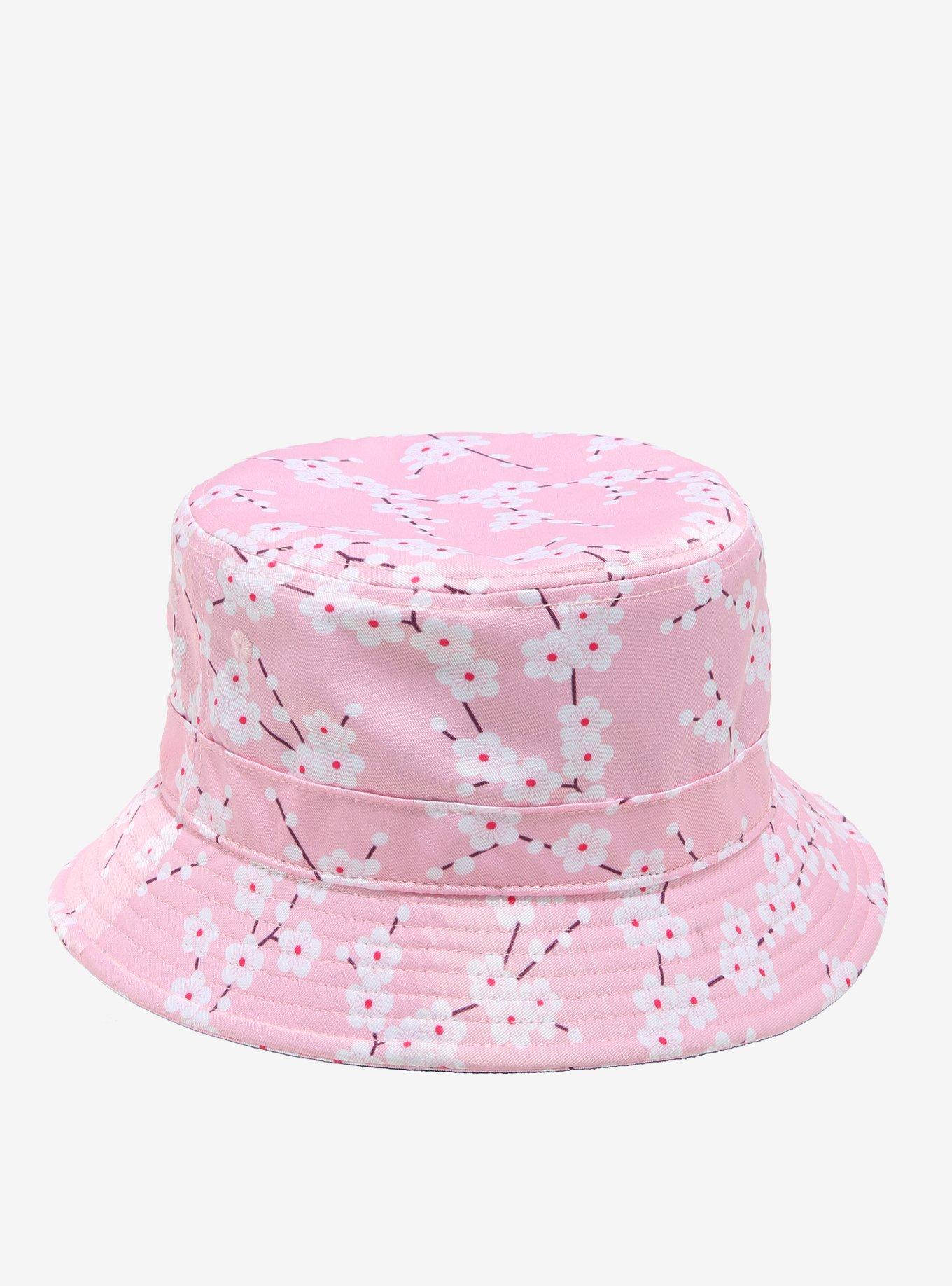 Pink Cherry Blossoms Bucket Hat, , hi-res