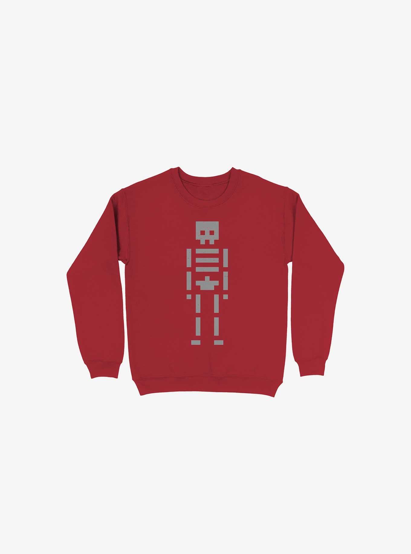 Old Bones Red Sweatshirt, RED, hi-res