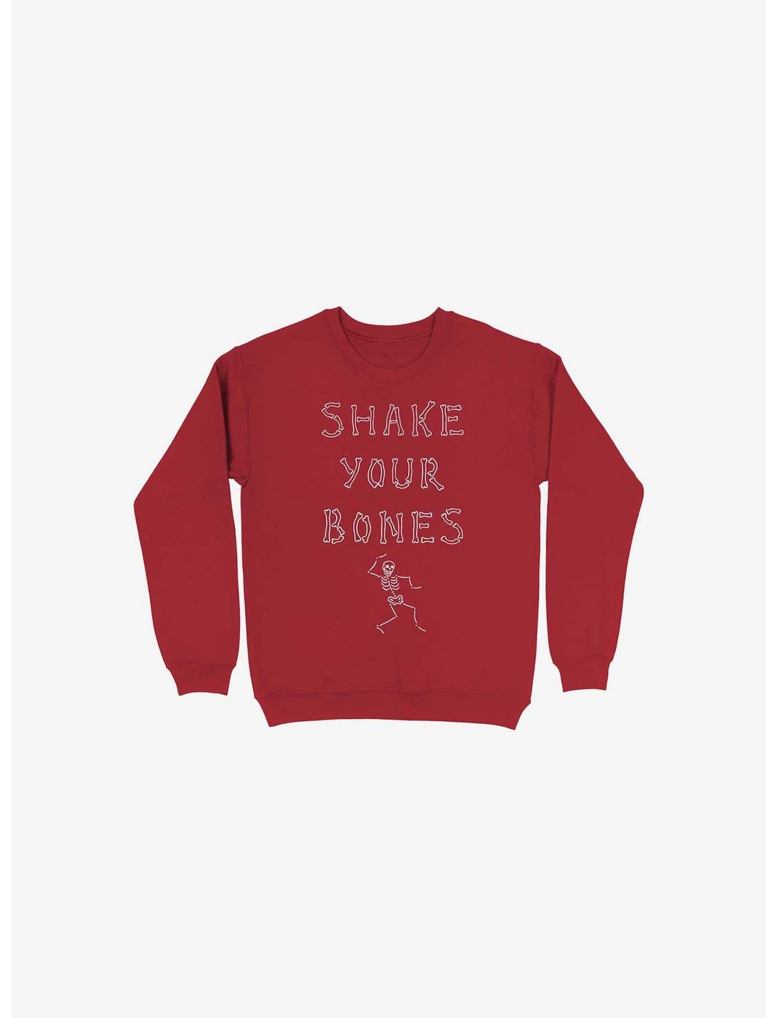 Shake Your Bones Red Sweatshirt, RED, hi-res