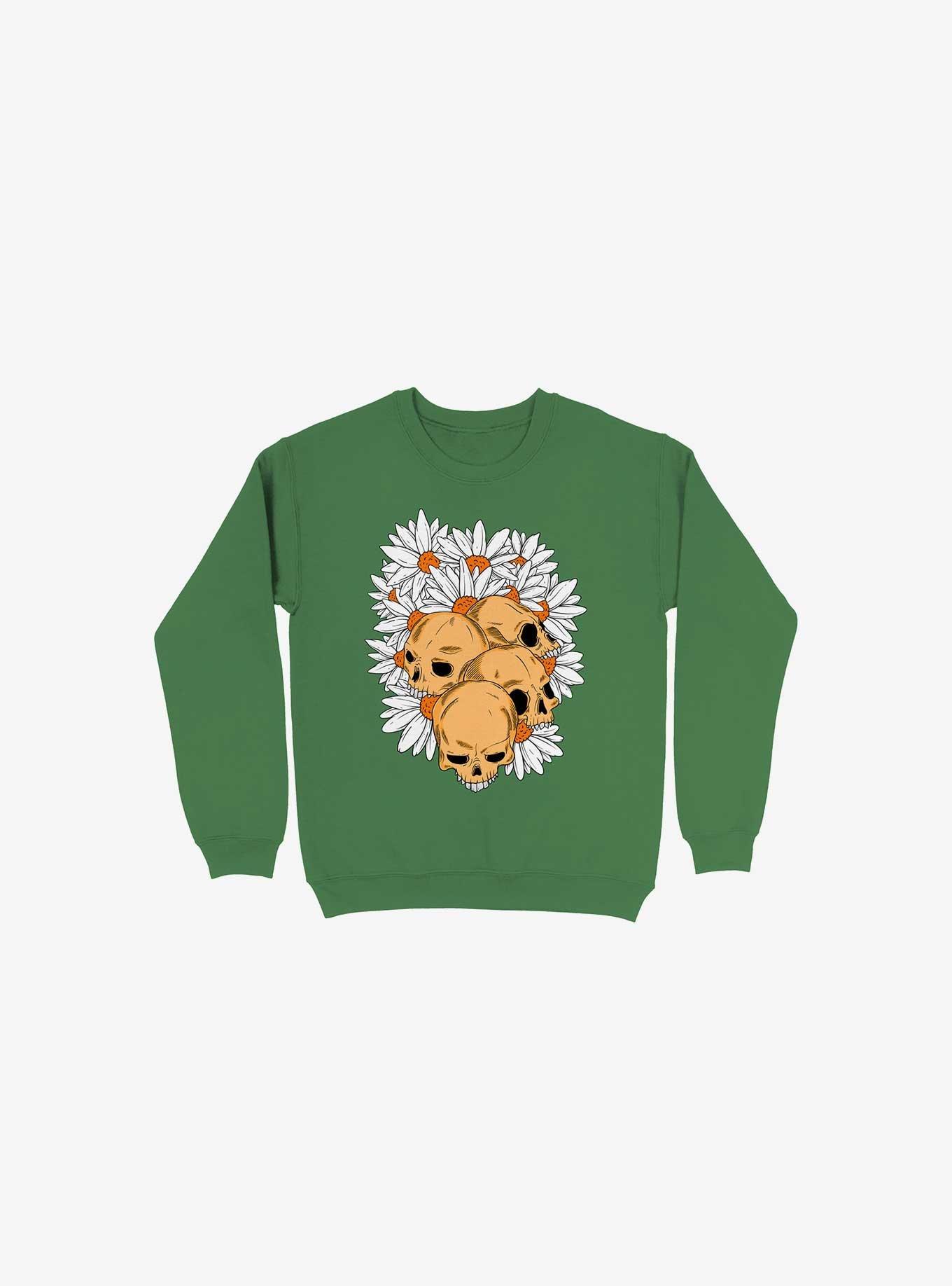 Skull Have Chance Kelly Green Sweatshirt, KELLY GREEN, hi-res