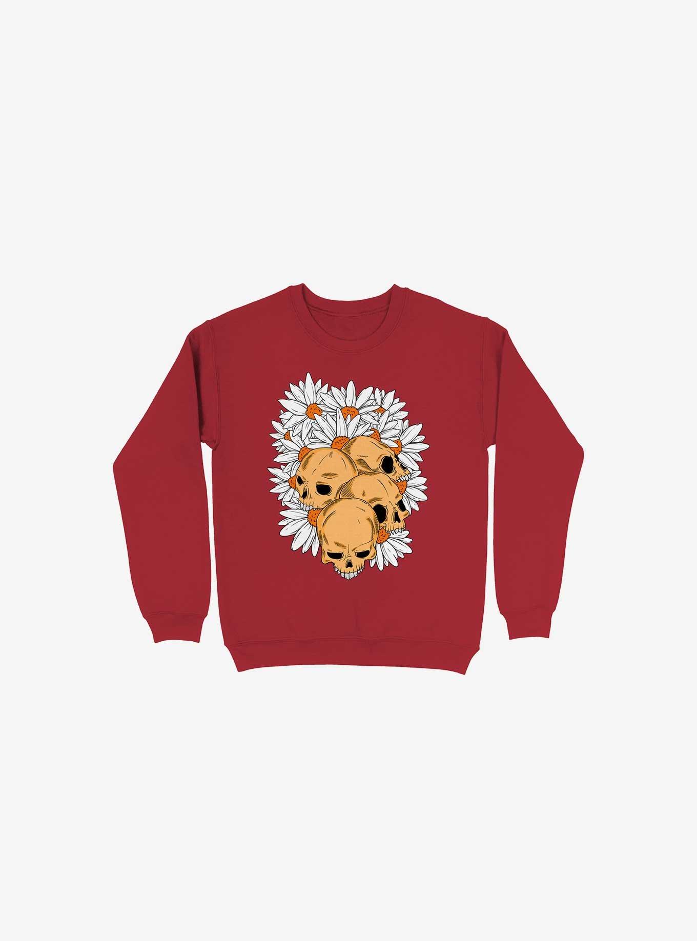 Skull Have Chance Red Sweatshirt, , hi-res