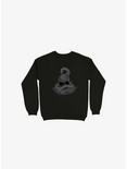 Snake & Skull Black Sweatshirt, BLACK, hi-res