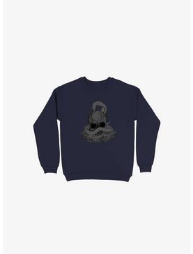 Snake & Skull Navy Blue Sweatshirt, , hi-res