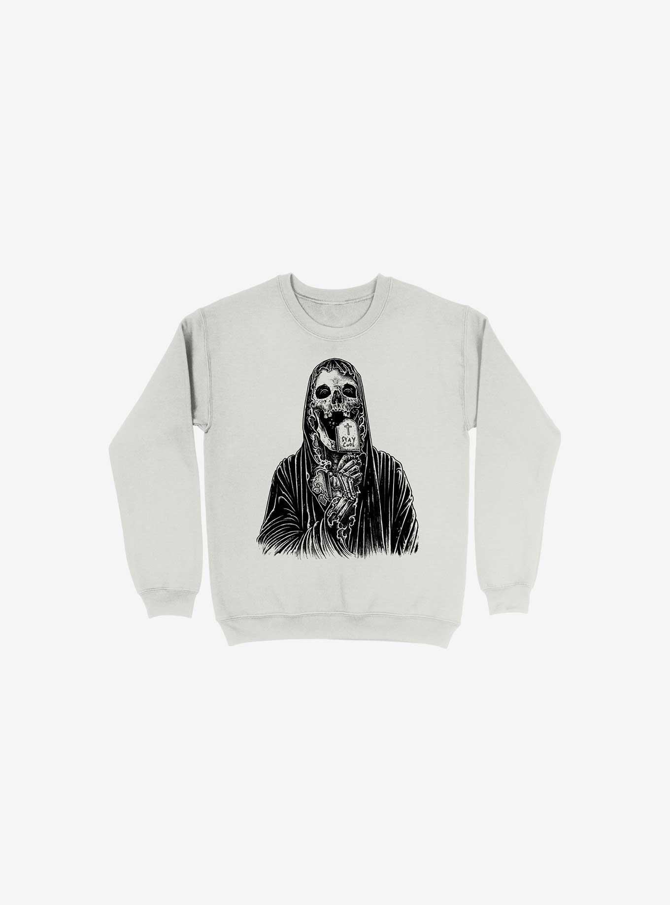 Stay Cool White Sweatshirt, WHITE, hi-res