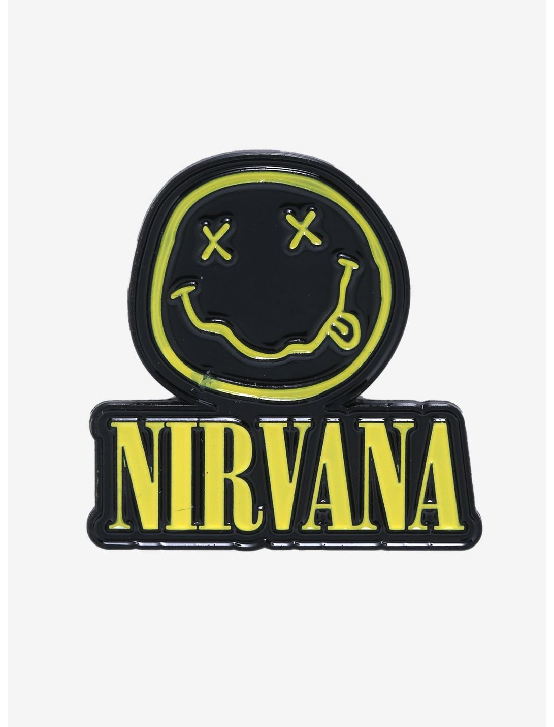 Nirvana Smile Face Enamel Pin, , hi-res