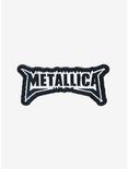 Metallica Black & White Logo Enamel Pin, , hi-res