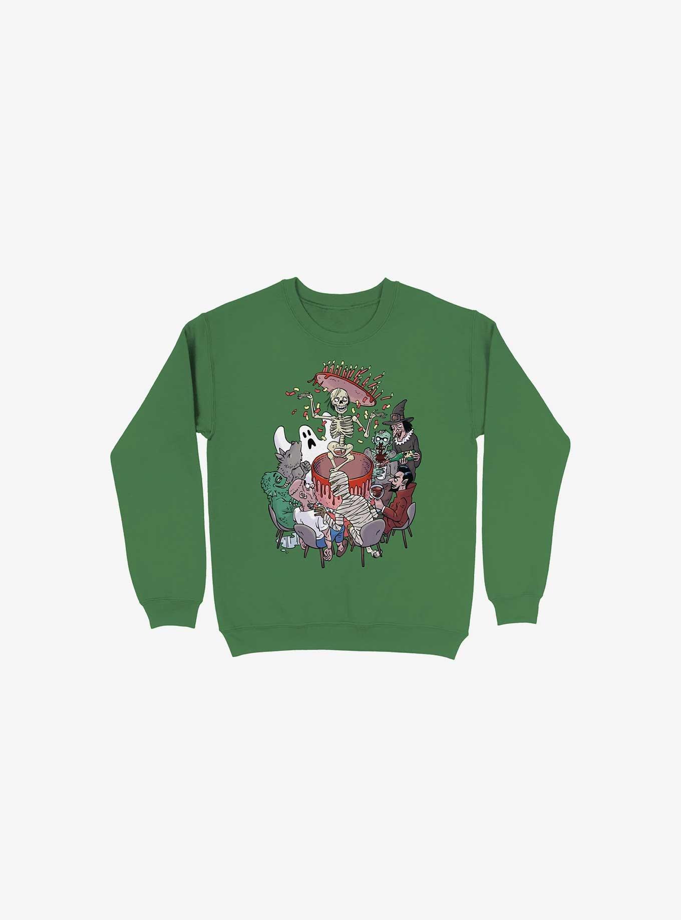 Celebration! Monsters Kelly Green Sweatshirt, , hi-res