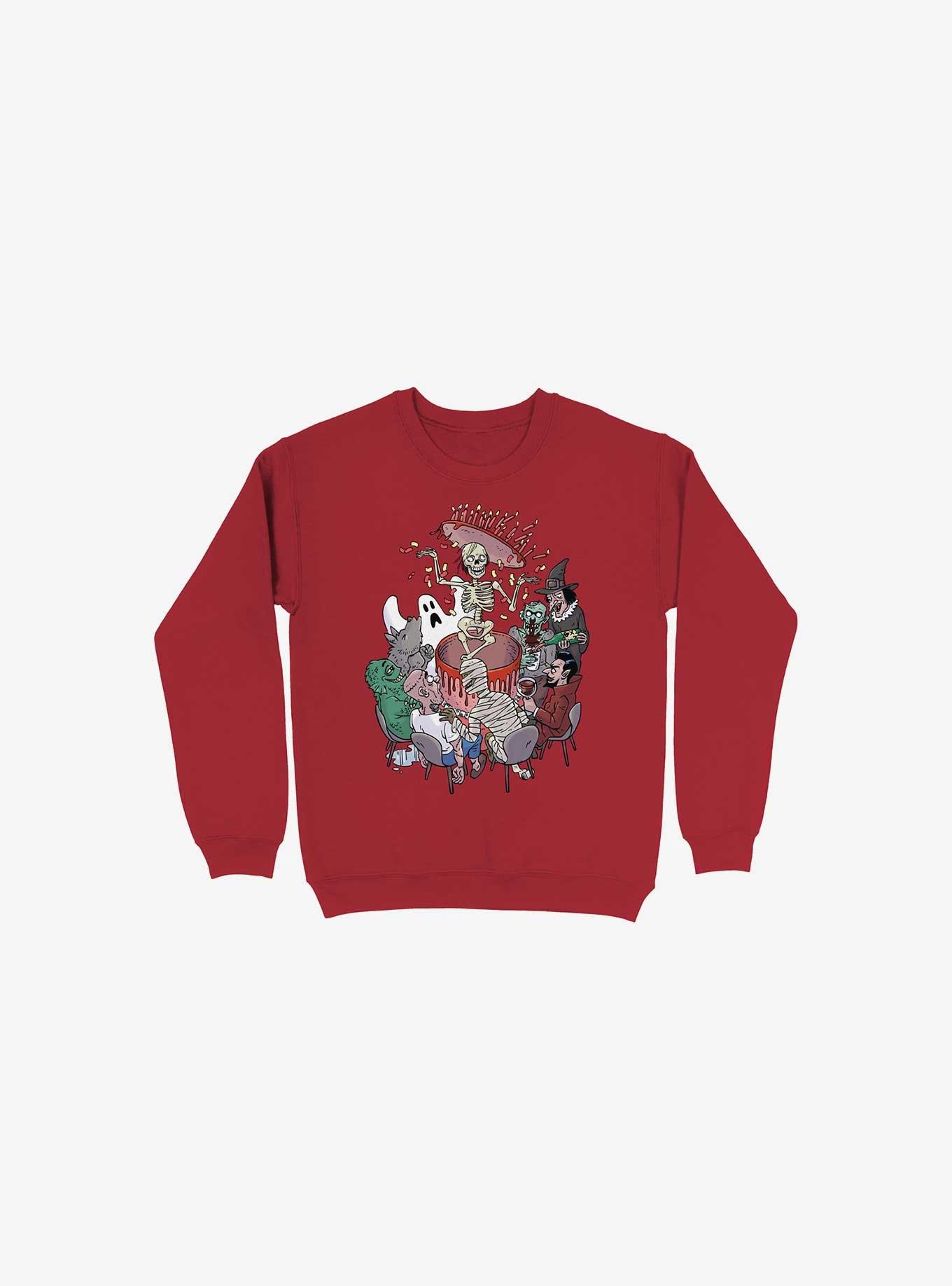 Celebration! Monsters Red Sweatshirt, , hi-res