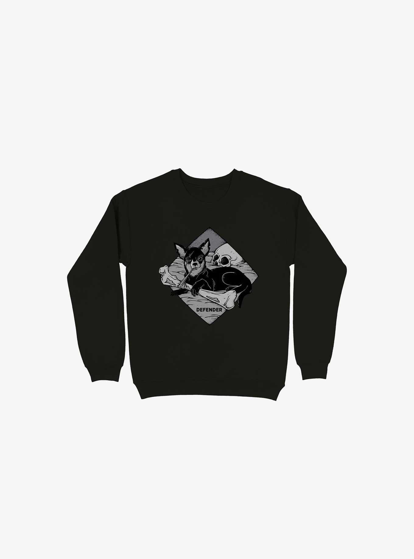 Defender Dog Bone Black Sweatshirt, , hi-res
