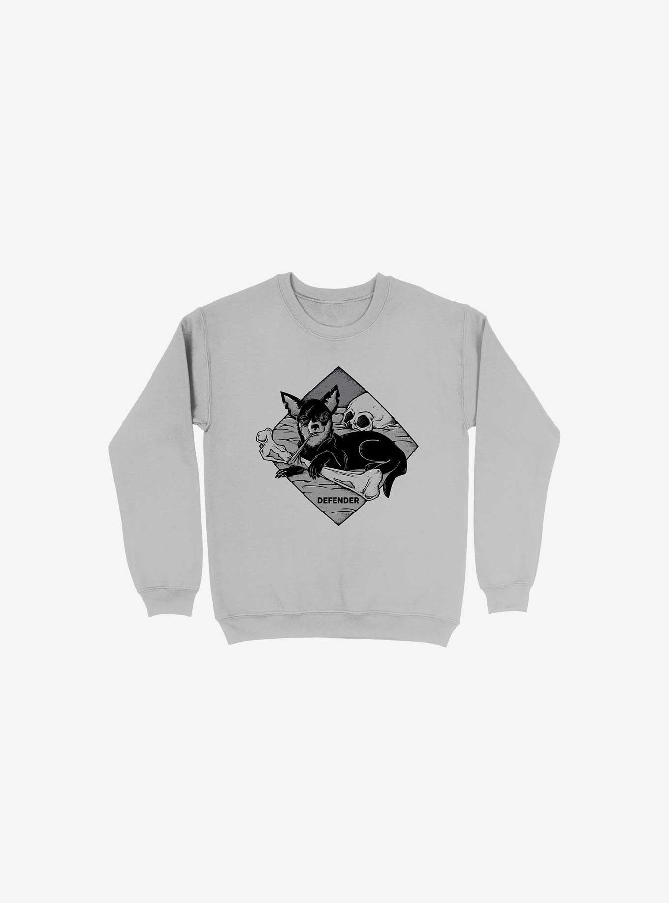 Defender Dog Bone Silver Sweatshirt, , hi-res