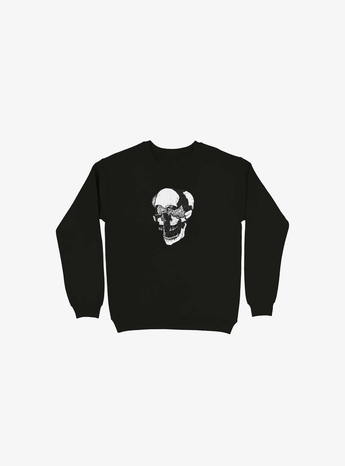 Dynamical Skull Black Sweatshirt, , hi-res